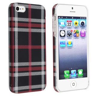 BasAcc Checkered Rear Style 4 Rubber Coated Case for Apple iPhone 5/ 5S BasAcc Cases & Holders