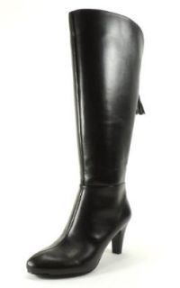Bandolino Women's Wenda Wide Calf Boot (Black, 7.5) Shoes
