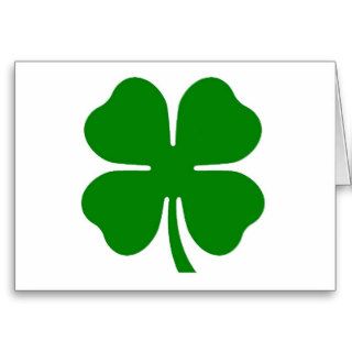 4 Leaf Clover St. Patrick's Day Greeting Card