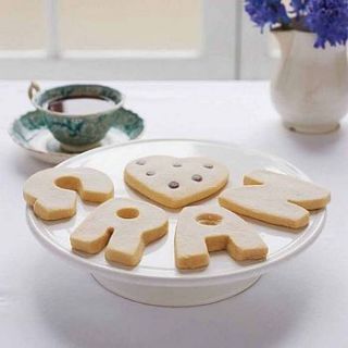 personalised shortbread letters by shortbread gift company