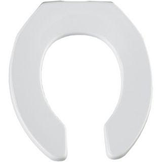 Bemis Extra Heavy Weight Plastic Commercial Open Front Round Toilet