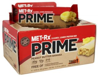 MET Rx   Prime Protein Bar Peanut Butter Banana   6 Bars