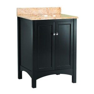 Foremost TREASETS2522 Espresso Haven 25 Single Basin Vanity with Top in Stone E