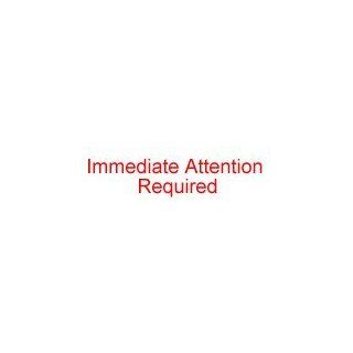 IMMEDIATE ATTENTION REQUIRED Rubber Stamp for office use self inking  Business Stamps 