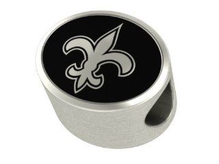 New Orleans Saints NFL Jewelry and Bead Fits Most European Style Bracelets. High Quality Bead in Stock for Immediate Shipping Bead Charms Jewelry