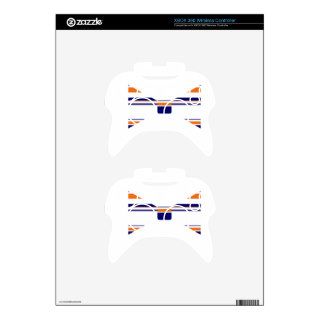 Navy Blue and Burnt Orange Bow Tie for Him Xbox 360 Controller Skins