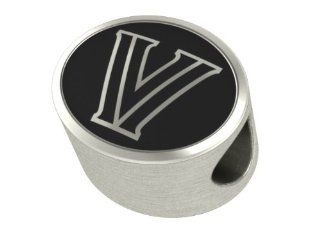 Villanova Wildcats College Bead Fits Most Pandora Style Bracelets Including Pandora, Chamilia, Biagi, Zable, Troll and More. This High Quality Bead is Made In The U.S.A. And Is In Stock for Immediate Shipping Jewelry