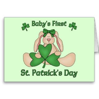 Baby's First St. Patrick's Day Greeting Card
