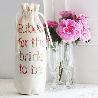 personalised hen party bottle bag by what katie did next