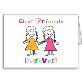 Best Friends Forever BFF Gifts Greeting Card