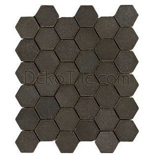 2 inch Hexagon Honed Light Gray Basalt Mosaic Tile   Marble Tiles  