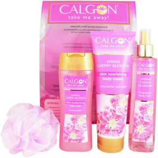 Calgon Spring Cherry Blossom 4 piece Set Calgon Gift Sets