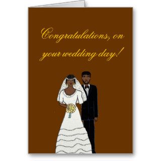 Your wedding day greeting cards