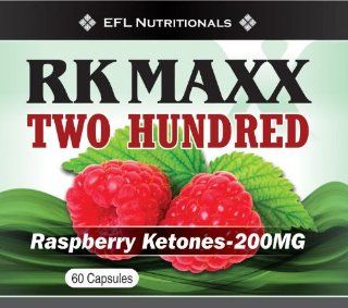 RK MAXX TWO HUNDRED Raspberry Ketone 200mg Health & Personal Care