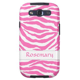 Zebra Stripes In Hot Pink Samsung Galaxy S3 Case