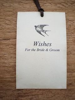wedding wishing tree tags with swallow by edgeinspired