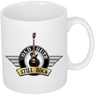 gibson les paul guitar coffee mug by old guys still rock