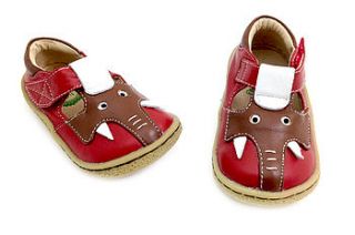 elephant red shoes by livie & luca