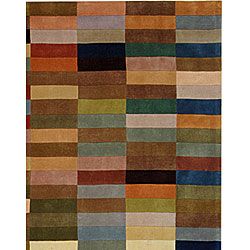 Handmade Rodeo Drive Patchwork Multicolor Rug (9' x 12') Safavieh 7x9   10x14 Rugs