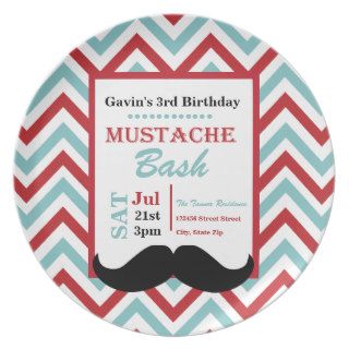 Mustache Bash Plate