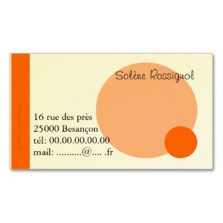Orange calling card