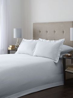 Luxury Hotel Collection Satin stripe duvet cover set in white