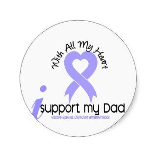 Esophageal Cancer I Support My Dad Round Stickers