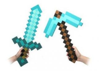 Minecraft Blue Diamond Sword & Pickaxe Set Clothing