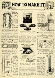 1927 Article DIY Scientific Convenience Invention Construction Guard Rail Drain   Original Print Article  