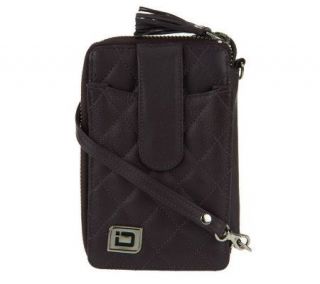 ID Stronghold Quilted Cell Phone Wristlet w/ RFID Technology —