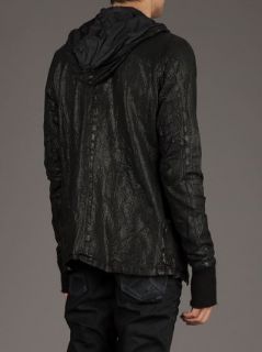 Giorgio Brato Ribbed Cuff Leather Jacket