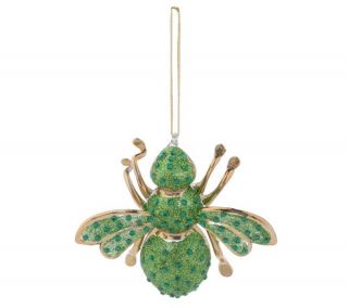 Joan Rivers 2007 Glittering Crystal Bee Ornament —