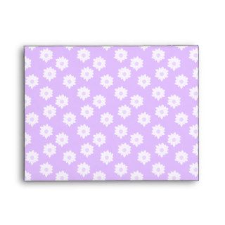 Pretty Pale Purple Floral Pattern. Envelopes