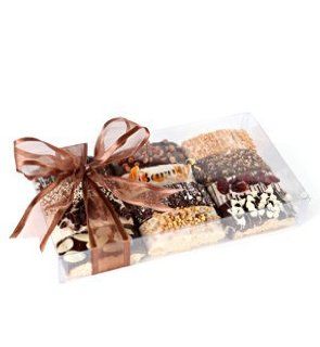 Gourmet Chocolate Biscotti Gift Basket   Sampler Box  Packaged Biscotti Snack Cookies  Grocery & Gourmet Food