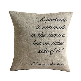 personalised quote poem cushion cover by vintage designs reborn