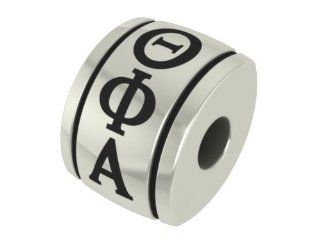 Theta Phi Alpha Barrel Sorority Bead Fits Most Pandora Style Bracelets Including Pandora, Chamilia, Biagi, Zable, Troll and More. High Quality Bead in Stock for Immediate Shipping Jewelry
