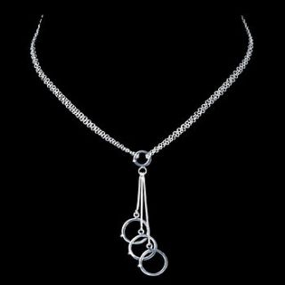 two chain with circles necklace by bijoux box