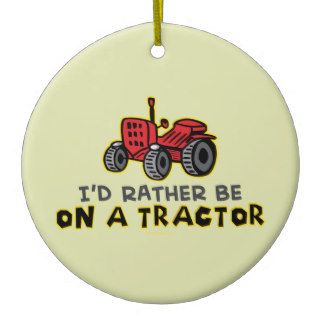 Funny Tractor Ornament
