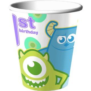 Disney Monsters, Inc. 1st Birthday 9oz. Party Cups 8 Pack Toys & Games