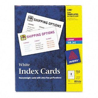 AVE5388   Laser/Inkjet Unruled Index Cards  Binder Index Dividers 