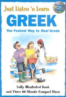 Just Listen 'n Learn Greek with Book Listen 'N' Learn, Brian Hill 9780844246932 Books