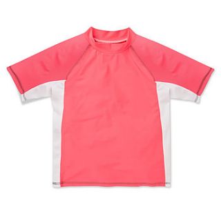 uv50+ popstar solid short sleeve swimshirt by long wave apparel