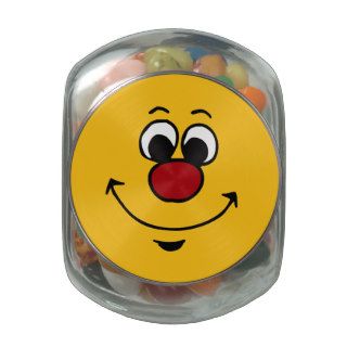 Sarcastic Smiley Face Grumpey Jelly Belly Candy Jars