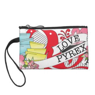 Vintage pyrex inspired tattoo coin pouch coin purse