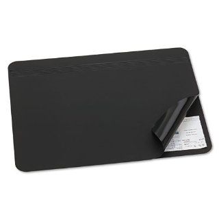 Hide Away PVC Desk Pad, 24 x 19, Black, Sold as 1 Each 