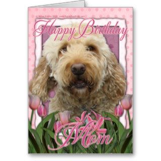 Happy Birthday Mom   Goldendoodle Cards