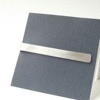 personalised secret silver tie slide by silversynergy