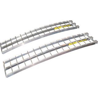 Five Star Non-Folding Aluminum Ramp Set — 5 Ft. L x 12 In. W, 2,500-Lb. Capacity  High Capacity Ramps