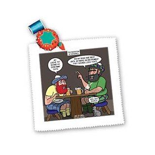 qs_56785_4 Rich Diesslins Out to Lunch Cartoons   OTL   The Invention of Bagpipes also known as Hide Your Cats   Quilt Squares   12x12 inch quilt square