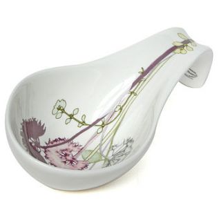 herb patterned spoon rest by uniquely eclectic